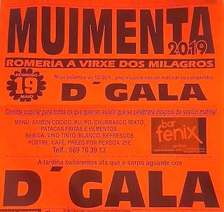 Romería a Virxe dos Milagros de Muimenta  en Cospeito