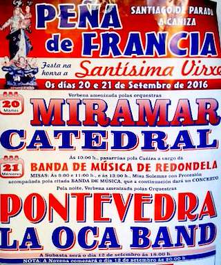 Romería da Peña de Francia (2026) en A Cañiza