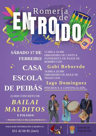 Romería de Entroido en Antas de Ulla