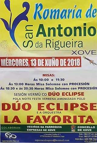 Romaría de San Antón da Rigueira en Xove