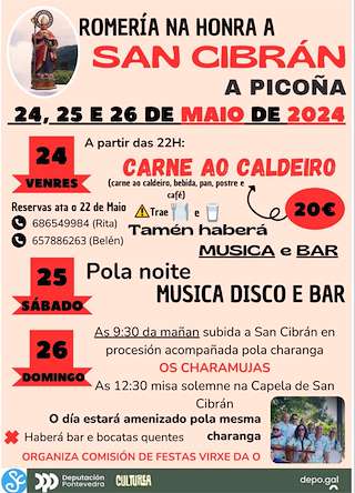 Romería de San Cibrán de Picoña en Salceda de Caselas