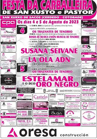 Romería de San Xusto y Pastor de San Xurxo de Sacos en Cerdedo-Cotobade