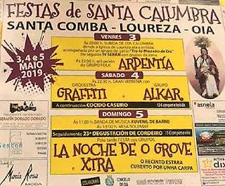 Romería de Santa Calumbra de Santa Comba en Oia