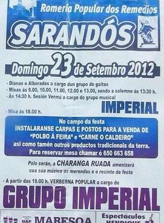 Romería dos Remedios de Sarandóns en Abegondo