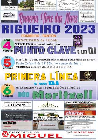 Romería Virxe das Neves de Rigueiro en Pantón