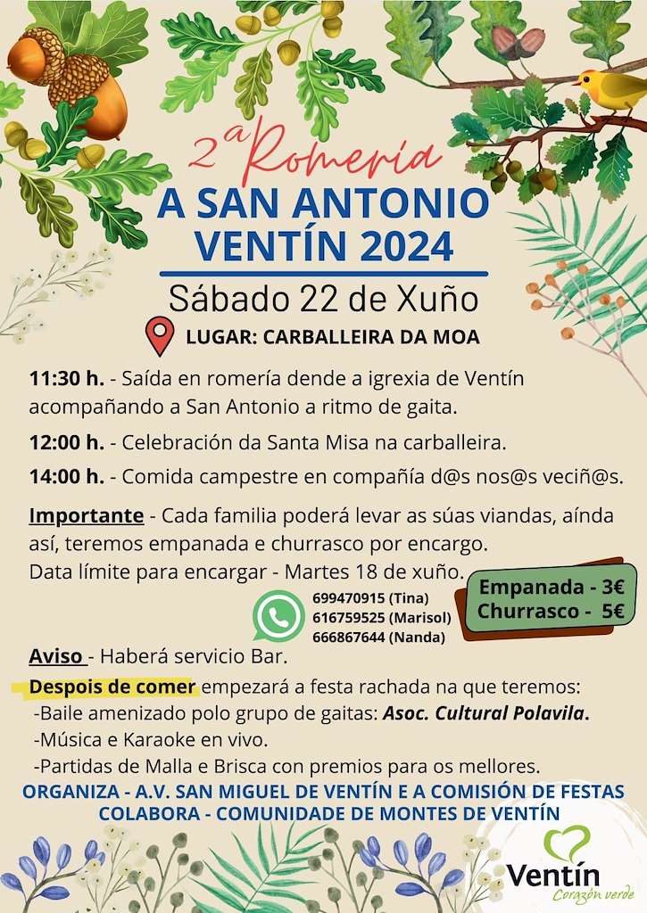 II Romería a San Antonio de Ventín  en Fornelos de Montes