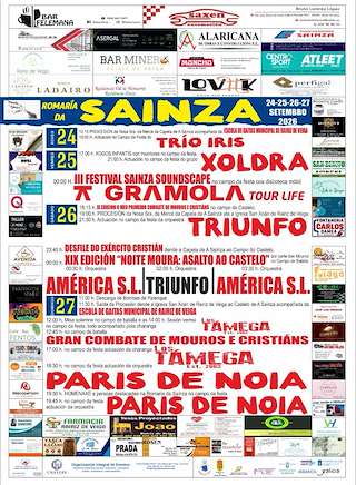 Fechas, información, programa, cartel, imágenes, mapa y ubicación de Romería da Saínza e Nosa Señora da Mercé (2026) en Rairiz de Veiga