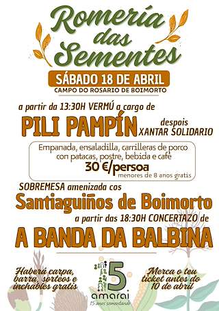 Fechas, información, programa, cartel, imágenes, mapa y ubicación de Romería das Sementes (2026)  en  Boimorto