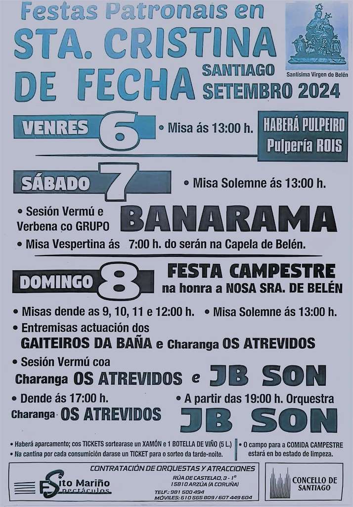 Romería de Belén de Santa Cristina de Fecha (2024) en Santiago de Compostela