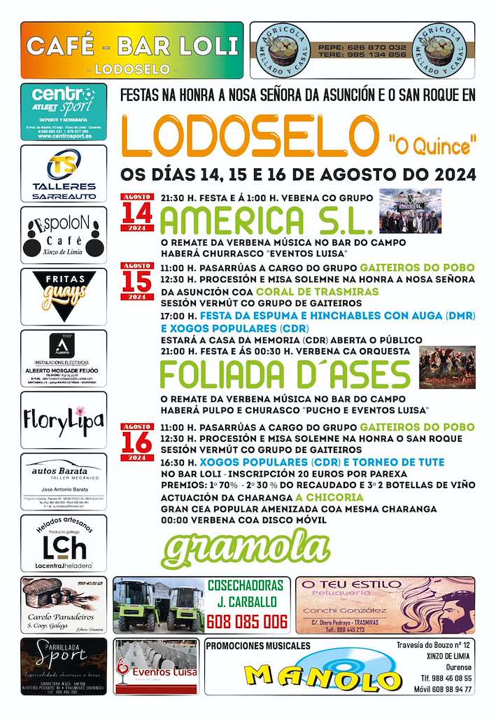 Romería de la Asunción de Lodoselo (2025) en Sarreaus