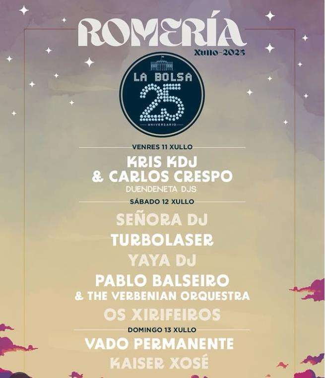 Romería de La Bolsa (2025) en Vilagarcía de Arousa
