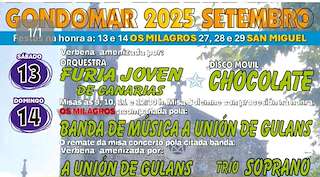 Fechas, información, programa, cartel, imágenes, mapa y ubicación de Romería de la Virgen de los Milagros de Peitieiros  en  Gondomar