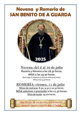 Fechas, información, programa, cartel, imágenes, mapa y ubicación de Romería de San Benito  en  A Guarda
