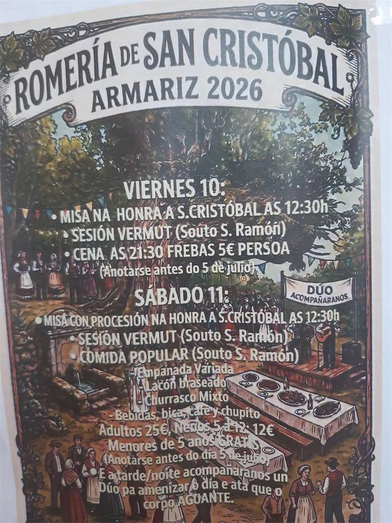 Romería de San Cristovo de Armariz (2026) en Nogueira de Ramuín