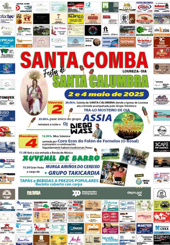 Romería de Santa Calumbra de Santa Comba (2025) en Oia