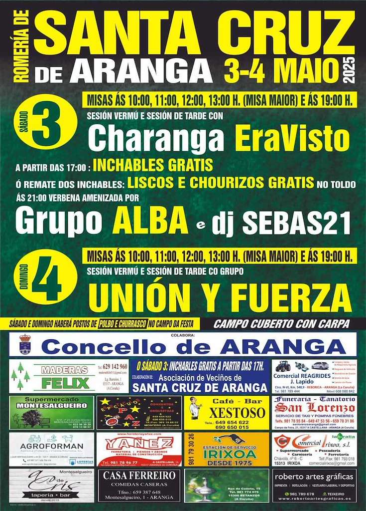 Romería de Santa Cruz (2025) en Aranga