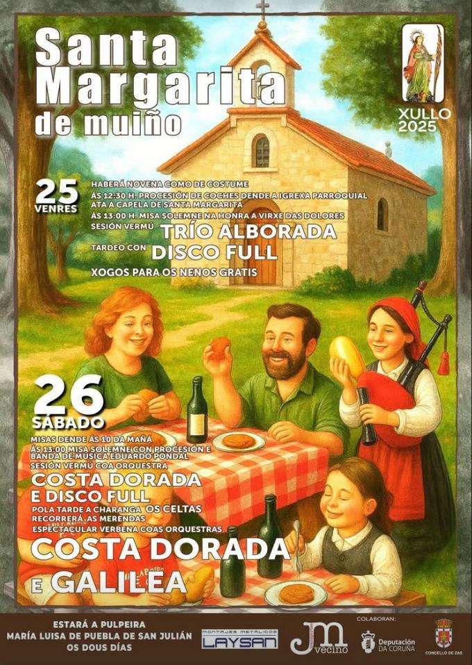 Romería de Santa Margarita de Muíño (2025) en Zas
