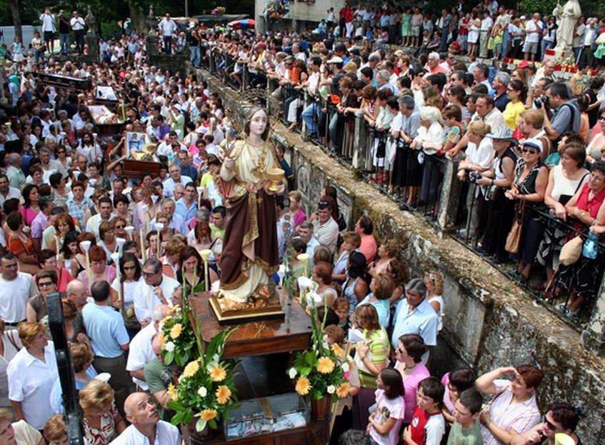 Romería de Santa Marta de Ribarteme  en As Neves