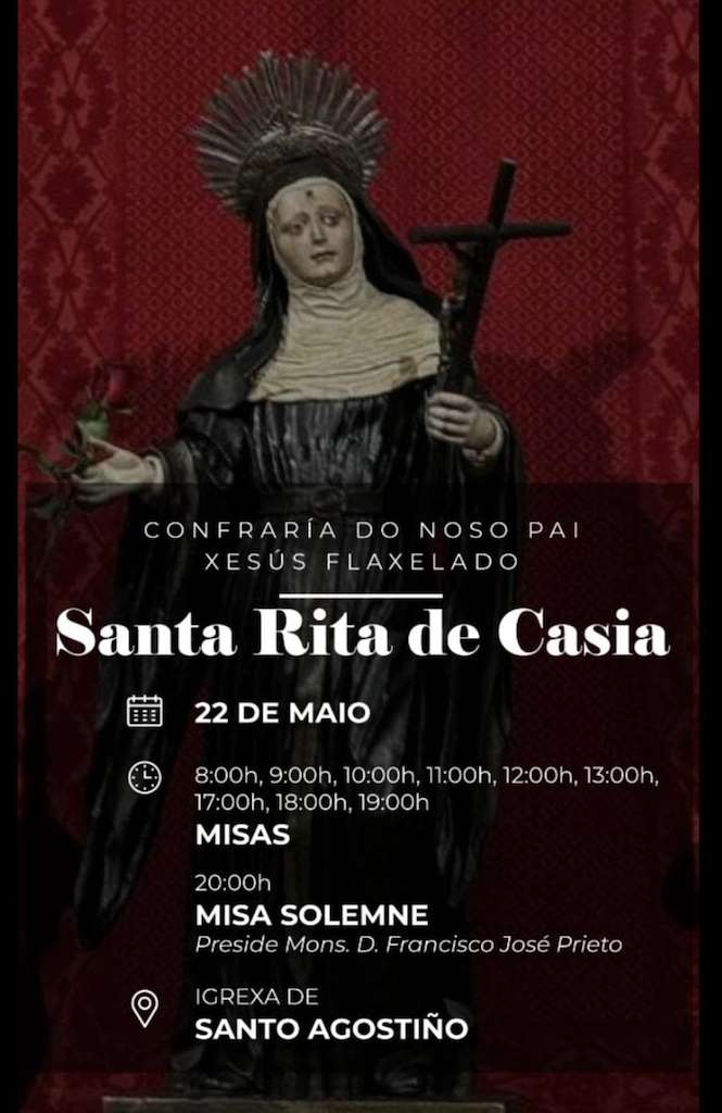 Romería de Santa Rita de Casia (2025) en Santiago de Compostela