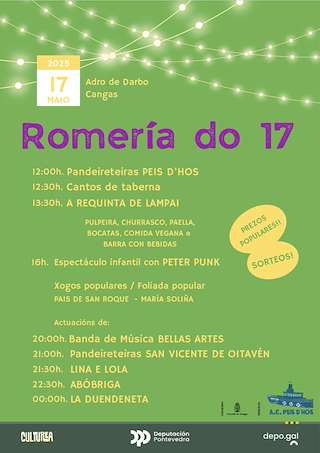 Fechas, información, programa, cartel, imágenes, mapa y ubicación de Romería do 17  en  Cangas de Morrazo