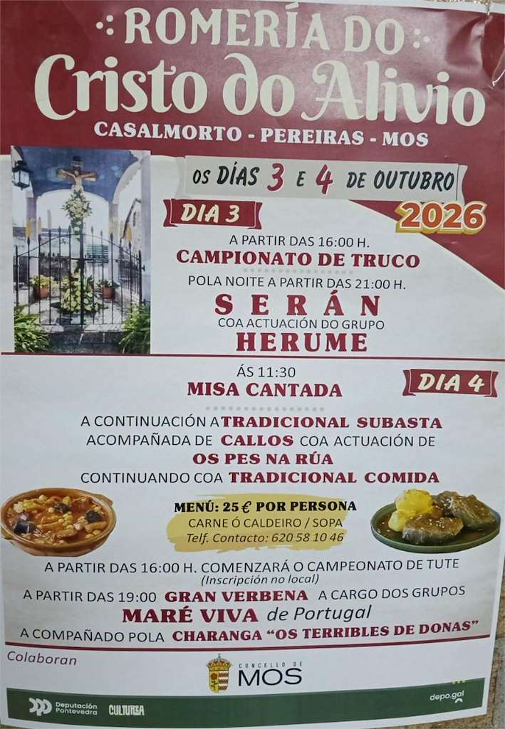 Romería do Cristo do Alivio (2026) en Mos