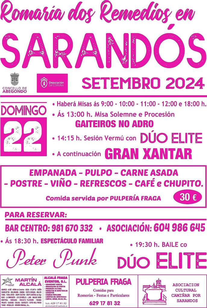 Romería dos Remedios de Sarandós en Abegondo