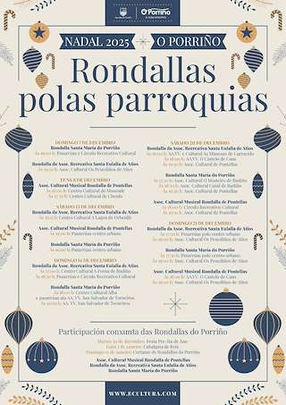Fechas, información, programa, cartel, imágenes, mapa y ubicación de Rondallas polas Parroquias (2025)  en  O Porriño