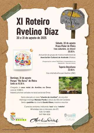 Fechas, información, programa, cartel, imágenes, mapa y ubicación de XI Roteiro Avelino Díaz  en  Meira
