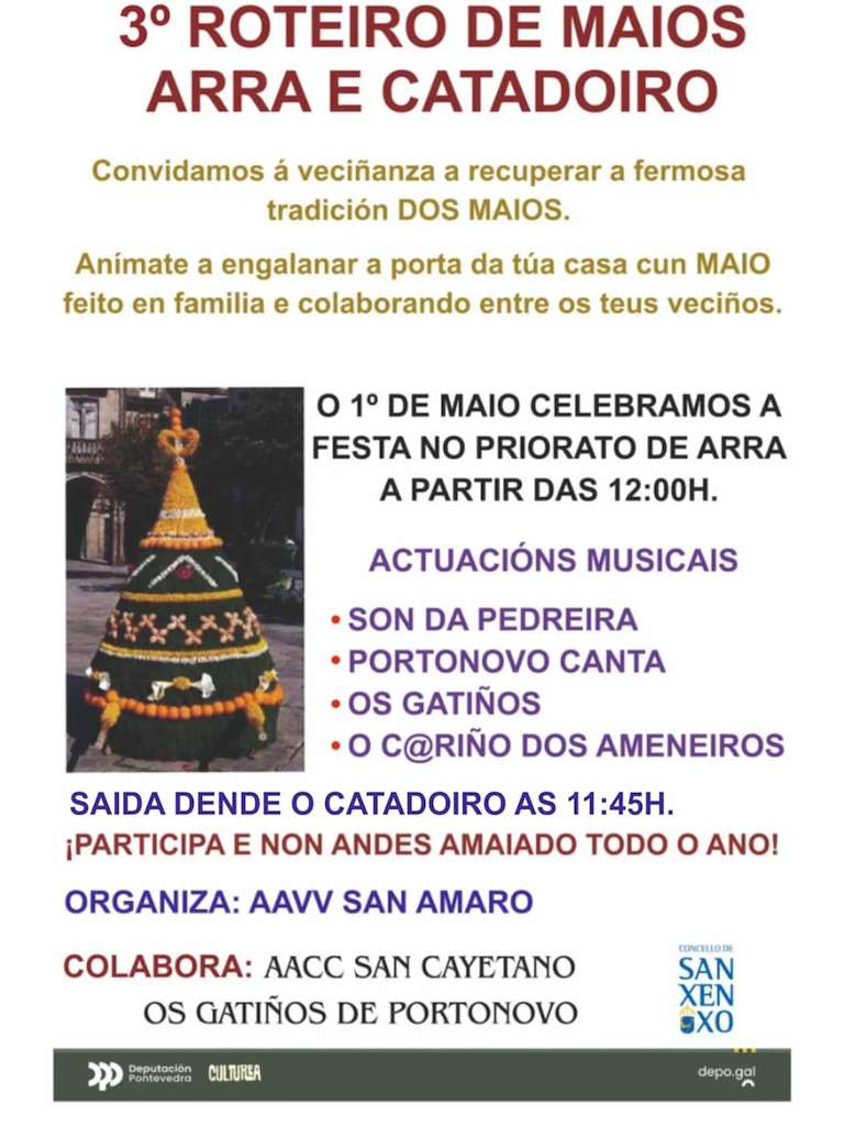III Roteiro de Maios Arra e Catadoiro  en Sanxenxo