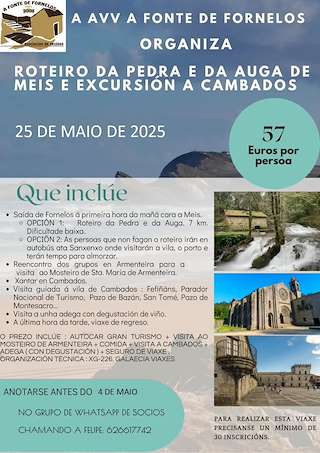Fechas, información, programa, cartel, imágenes, mapa y ubicación de Roteiro de Senderismo da Fonte de Fornelos  en  Ponteceso