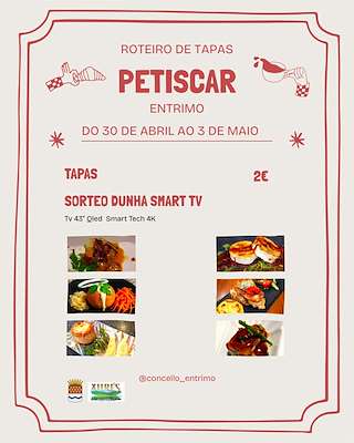 Fechas, información, programa, cartel, imágenes, mapa y ubicación de Roteiro de Tapas Petiscar  en  Entrimo