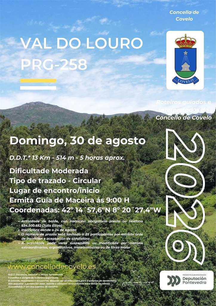 Roteiro do Val do Louro (2026) en Covelo