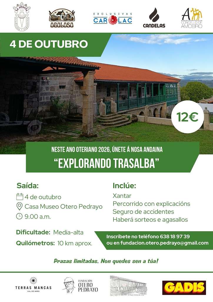 Roteiro Explorando Trasalba (2026) en Amoeiro