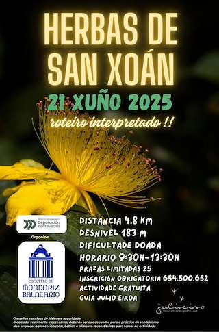 Fechas, información, programa, cartel, imágenes, mapa y ubicación de Roteiro Herbas de San Xoán  en  Mondariz-Balneario