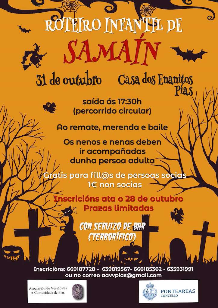 Roteiro Infantil de Samaín de Pías en Ponteareas