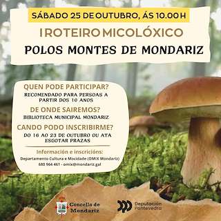 Fechas, información, programa, cartel, imágenes, mapa y ubicación de Roteiro Micolóxico (2025)  en  Mondariz