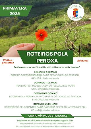 Fechas, información, programa, cartel, imágenes, mapa y ubicación de Roteiros pola Peroxa
