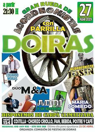 Ruada de Acordeonistas de Doiras en Cervantes