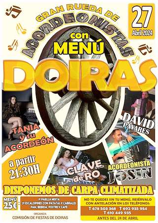 Ruada de Acordeonistas de Doiras en Cervantes