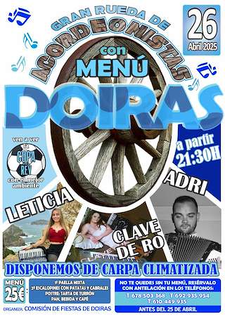 Ruada de Acordeonistas de Doiras en Cervantes