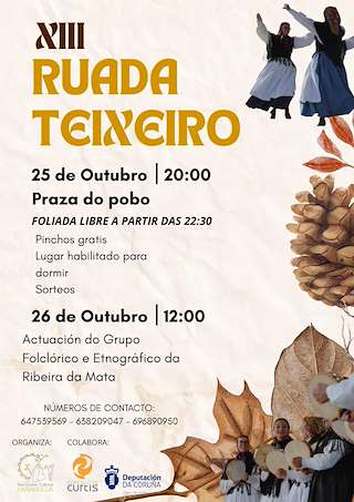 Fechas, información, programa, cartel, imágenes, mapa y ubicación de XIII Ruada de Teixeiro (2025)  en  Curtis