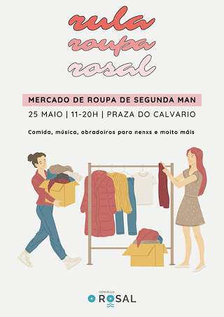 Fechas, información, programa, cartel, imágenes, mapa y ubicación de Rula Roupa Rosal - Mercado de Roupa de Segunda Man