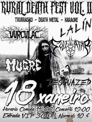 Fechas, información, programa, cartel, imágenes, mapa y ubicación de Rural Death Fest Vol. II  en  Lalín