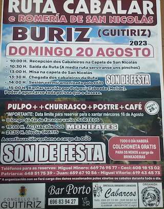 Ruta Cabalar e Romería de San Nicolás de Buriz en Guitiriz