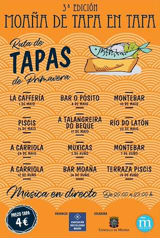 Ruta de Tapas de Primavera en Moaña