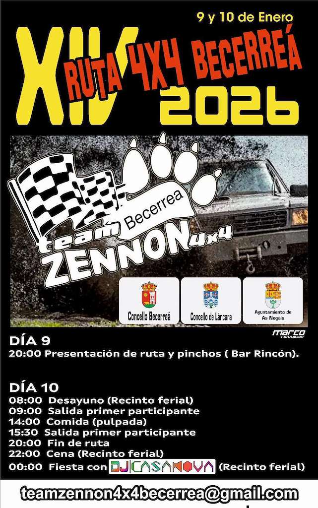 XIV Ruta 4x4 en Becerreá