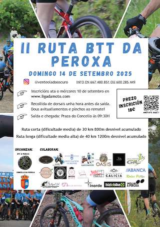 Fechas, información, programa, cartel, imágenes, mapa y ubicación de II Ruta BTT  en  A Peroxa
