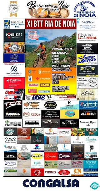Fechas, información, programa, cartel, imágenes, mapa y ubicación de XI Ruta BTT Ría de Noia