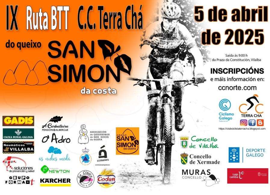 IX Ruta BTT Terra Chá do Queixo San Simón da Costa  en Vilalba