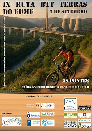 Fechas, información, programa, cartel, imágenes, mapa y ubicación de IX Ruta BTT Terras do Eume  en  As Pontes de García Rodríguez